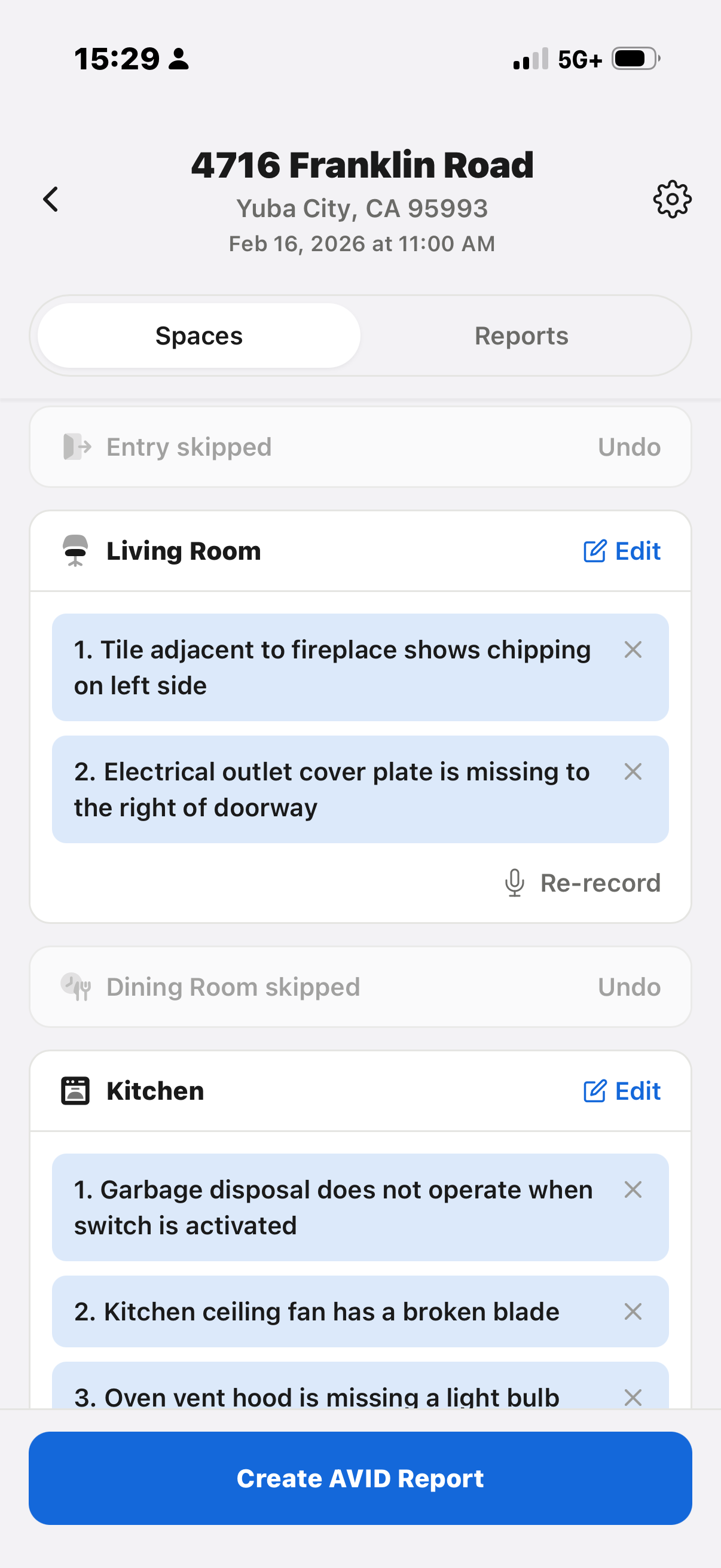 AvidGenie app screen